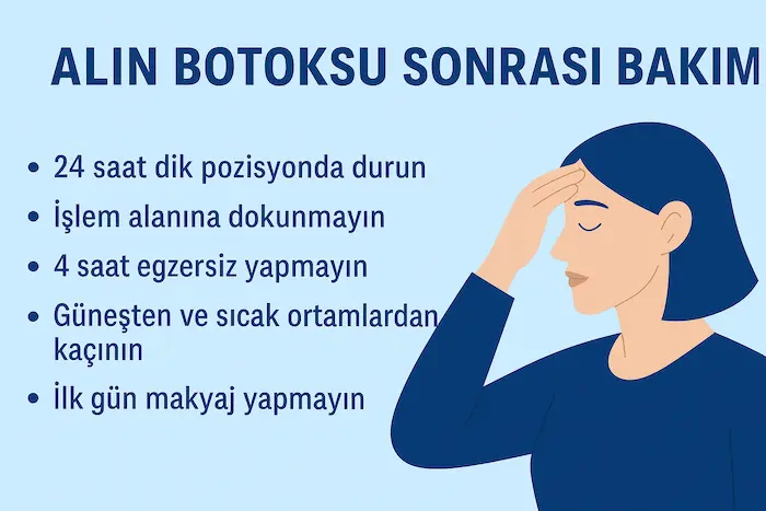Alın Botoksu Sonrası Bakım