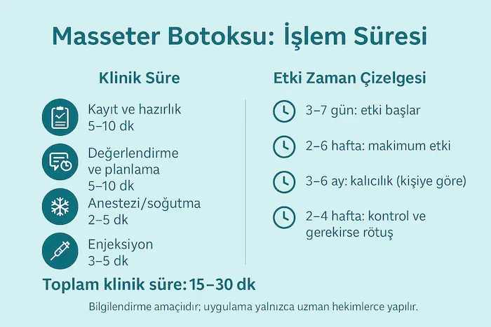 masseter botoksu islem suresi